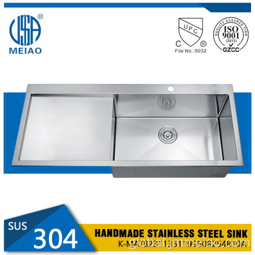 Kitchen Sink With Drainboard Drainboard Sink Stainless Steel 304 Kitchen Sink Factory